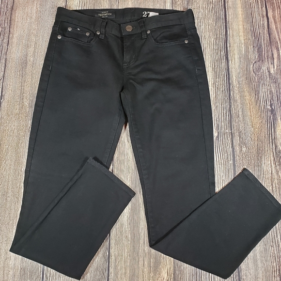 J. Crew Denim - J Crew Toothpick black jeans size 27
